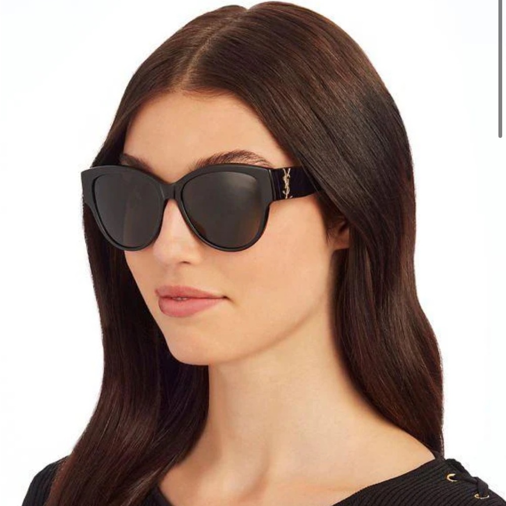 Yves Saint Laurent Women's Black Sunglasses SL M3